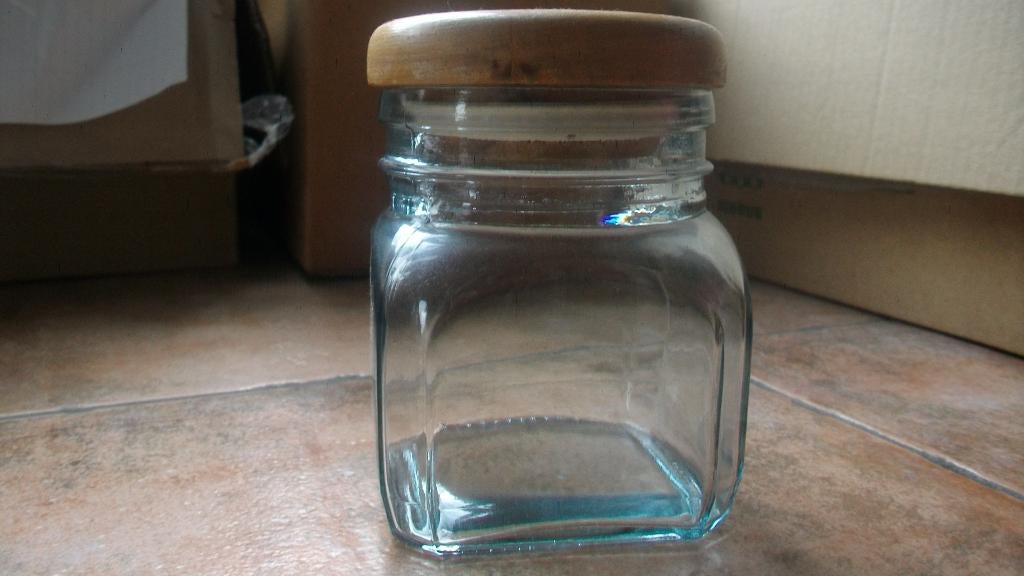 Glazen voorraadpot, Ophalen of Verzenden, Gebruikt