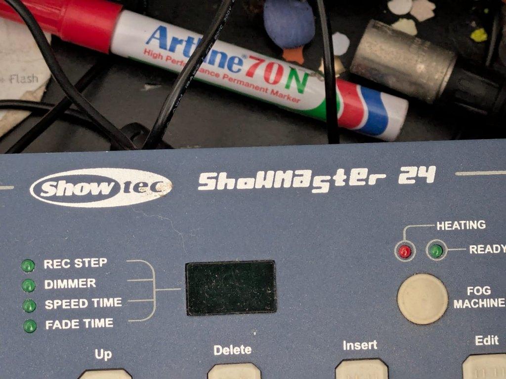 console lumière showmaster 24, Enlèvement, Lumières