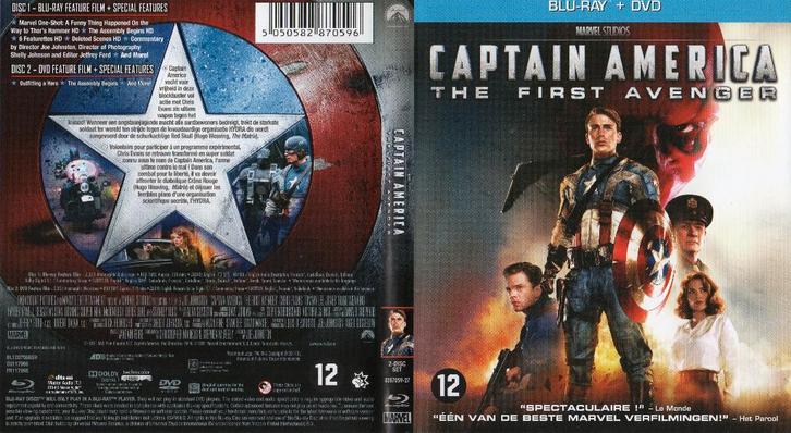 captain america  first avenger (blu-ray) neuf, CD & DVD, Blu-ray, Comme neuf, Science-Fiction et Fantasy, Enlèvement ou Envoi