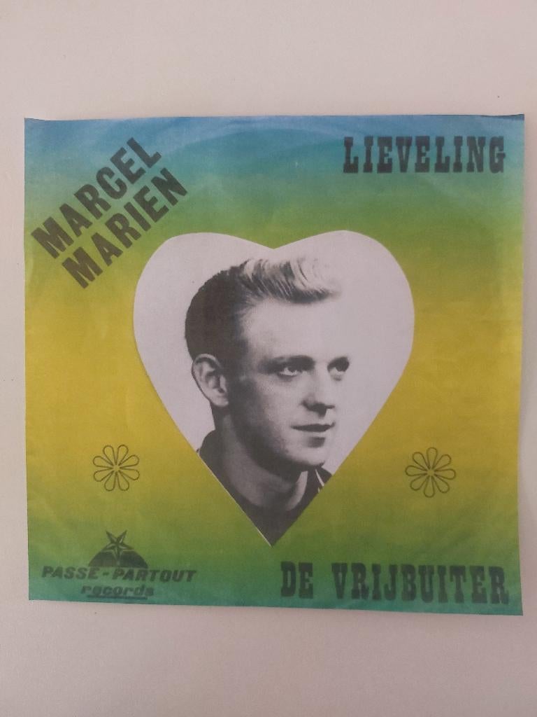 Marcel Marien - Lieveling - De Vrijbuiter(1968-Hoes is copy), CD & DVD, Vinyles Singles, Pressage original, Enlèvement ou Envoi