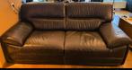 2 canapés en cuir brun – très bon état – 250€ les deux, Maison & Meubles, Canapés | Salons, Autres dimensions, Enlèvement, Utilisé