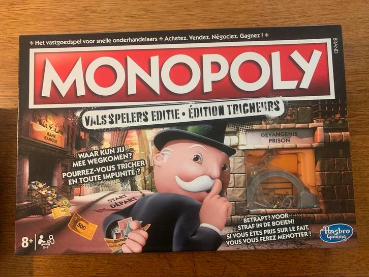 Monopoly valsspelerseditie, Hobby en Vrije tijd, Gezelschapsspellen | Bordspellen, Zo goed als nieuw, Ophalen of Verzenden