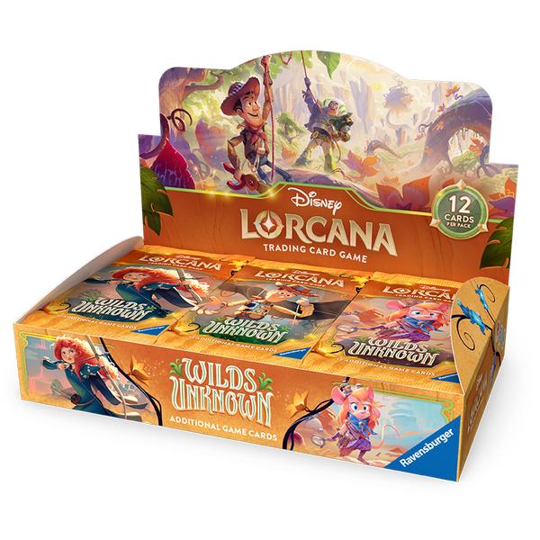 Disney Lorcana Wilds of the Unknown Boosterbox (24 Packs), Hobby en Vrije tijd, Ophalen of Verzenden, Zo goed als nieuw, Boosterbox