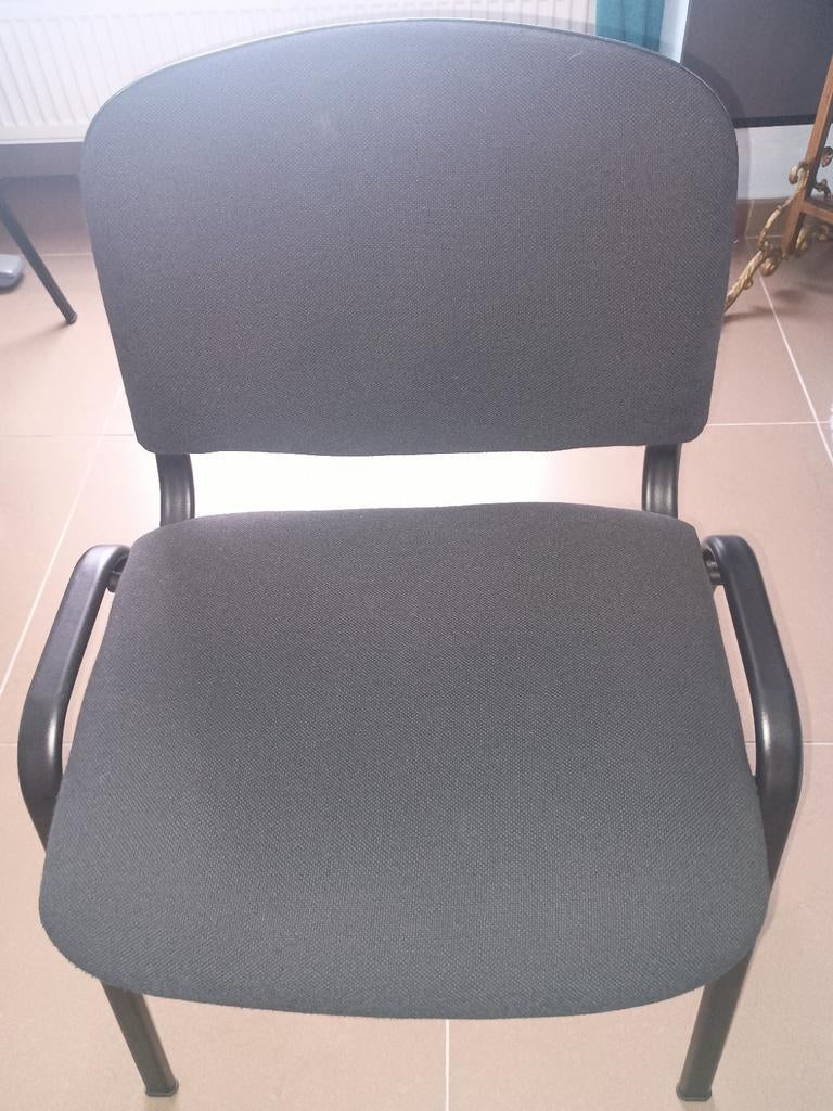 Leuke bureaustoel zwart - textiel, Ophalen, Zwart