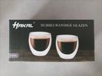 2 sets dubbelwandige glazen Hakal 250ml, Auto diversen, Autostickers, Ophalen