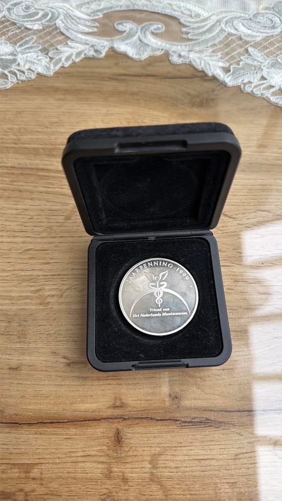 Nederlandse munt “jaarpenning 1999, Postzegels en Munten, Ophalen of Verzenden