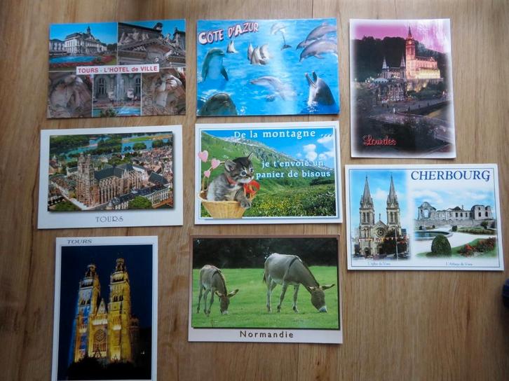Lot 8 cartes postales diverses, Collections, Cartes postales | Étranger, Non affranchie, France, Enlèvement ou Envoi
