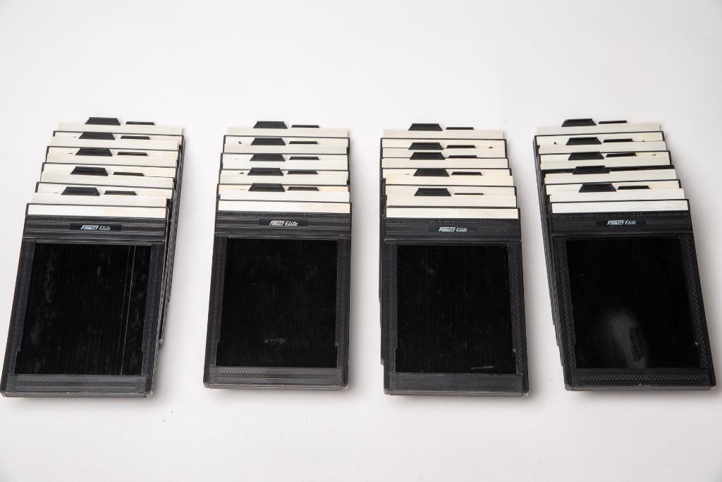 4 stuks vlakfilmcassette 4x5' Fidelity Elite als nieuw, Audio, Tv en Foto, Fotocamera's Analoog, Ophalen of Verzenden, Zo goed als nieuw