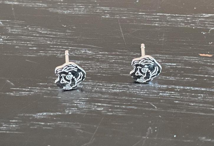 Oorbellen Samson, Handtassen en Accessoires, Oorbellen, Zo goed als nieuw, Knopjes of Stekers, Overige materialen, Zilver, Ophalen of Verzenden