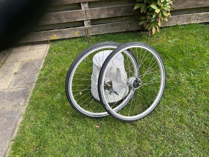 Set Wielen 28 inch achterwiel 7 NEXUS versne. rollerbrake, Fietsen en Brommers, Fietsonderdelen, Gebruikt, Algemeen, Wiel, Ophalen of Verzenden