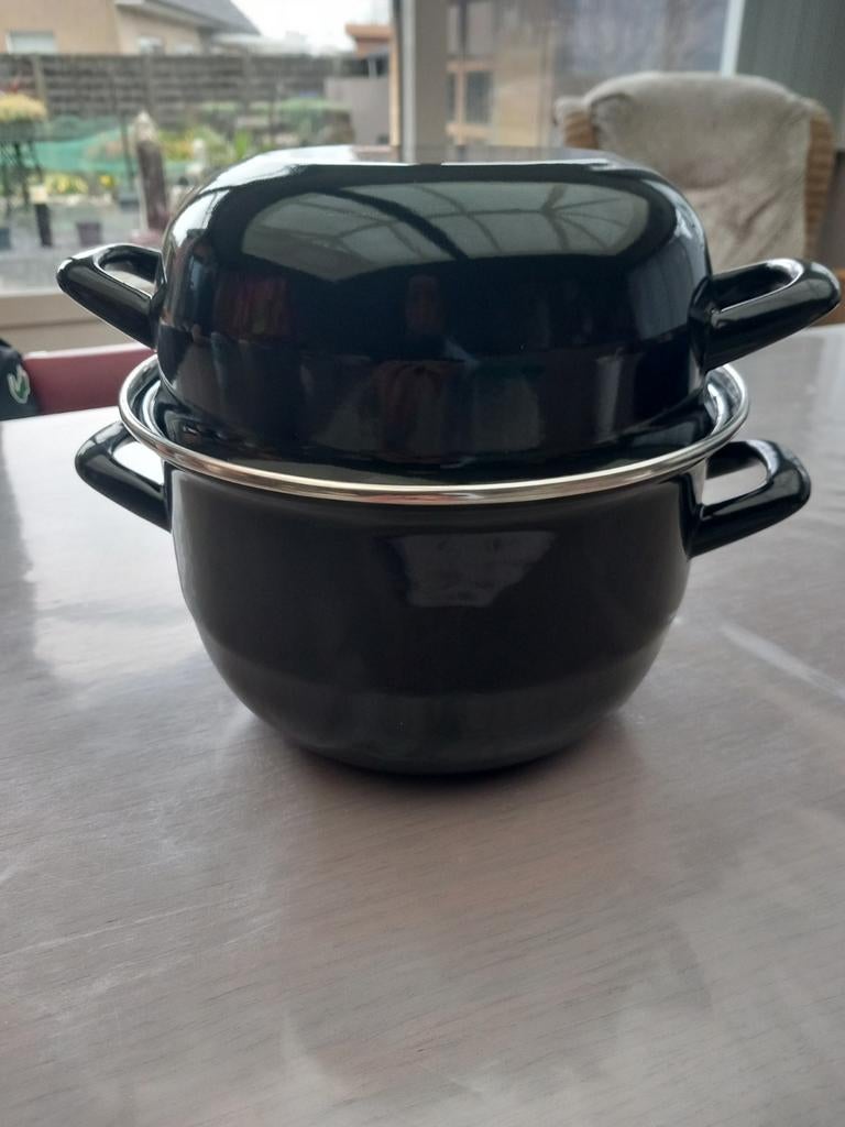 Mosselpotten 7 stuks Diameter 20 Geschikt voor inductie, Ophalen