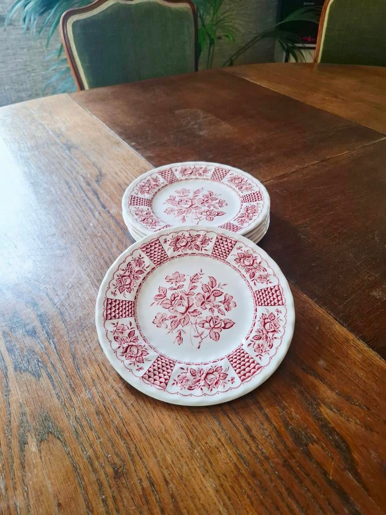 Vintage ontbijtborden Churchill - set van 6, Ophalen of Verzenden