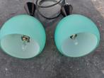 2 design hanglampen  in zeer goede staat, Huis en Inrichting, Lampen | Hanglampen, Ophalen of Verzenden, Gebruikt, Glas, Minder dan 50 cm