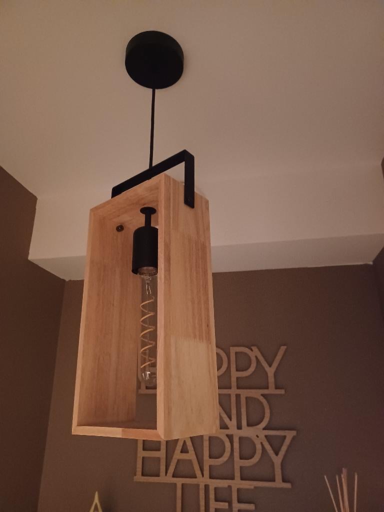 Lustre, Ophalen, Zo goed als nieuw, Hout, Moderne bois