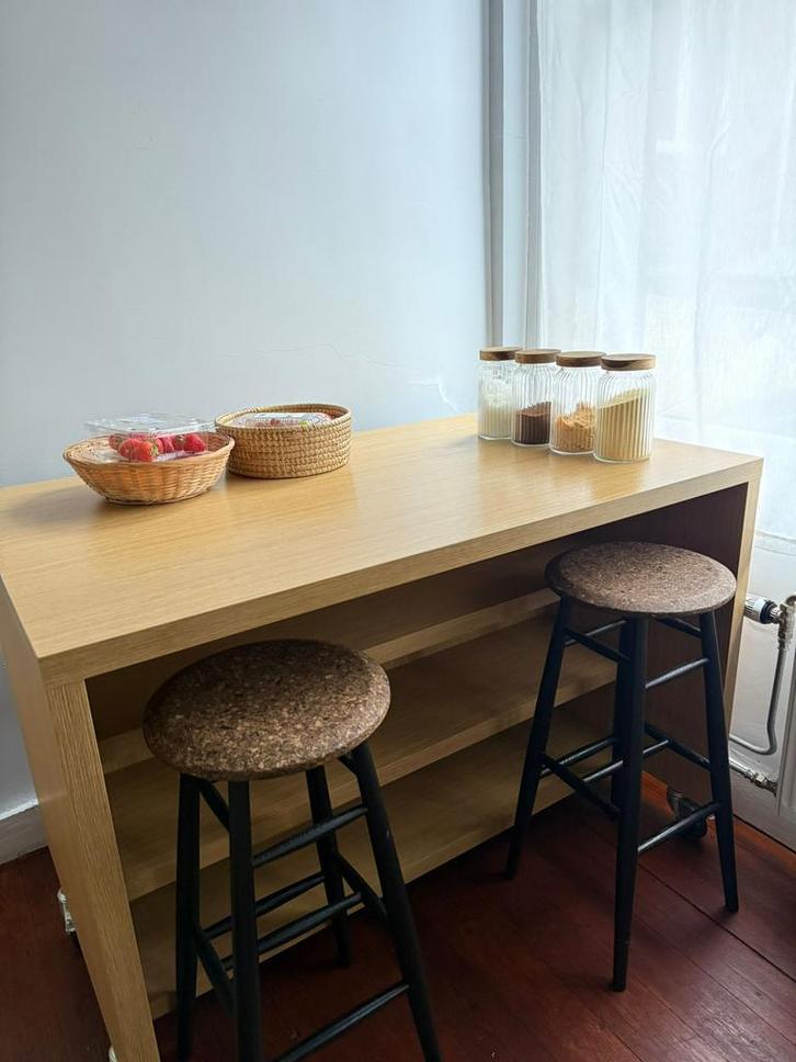 Îlot sur roulette avec rangement, Huis en Inrichting, Kasten | Lockerkasten, Gebruikt, Ophalen