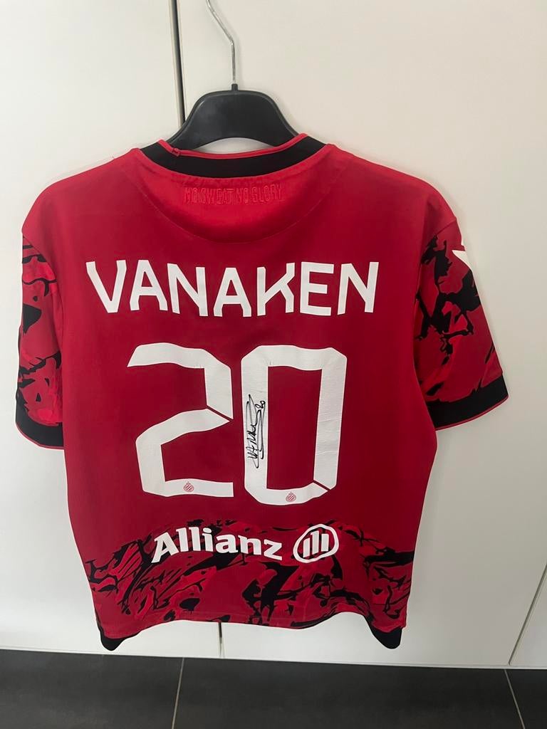Hans vanaken shirt signed, Maat L, Ophalen of Verzenden, Zo goed als nieuw, Shirt