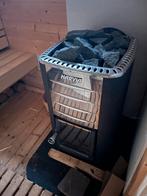 Saunakachel Harvia M3 (incl. schouw) + houtbriketten, Sport en Fitness, Ophalen, Gebruikt, Fins of Traditioneel, Onderdelen