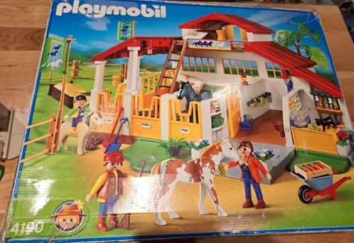 Playmobil paardenmanege 4190 + diverse sets, Kinderen en Baby's, Speelgoed | Playmobil, Gebruikt, Complete set, Ophalen of Verzenden