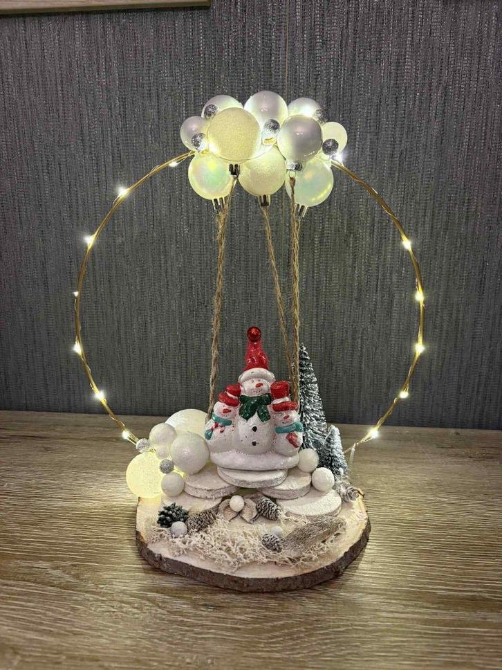 Kerststukje met sneeuwmannen, Diversen, Kerst, Nieuw, Ophalen