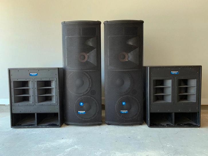 Mackie SA1232 3-Way Powered & SWA1801 Sub woofer, Muziek en Instrumenten, Versterkers | Keyboard, Monitor en PA, Ophalen of Verzenden