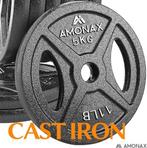 Ensemble de plaques de poids en fonte Amonax, 2 x 5 kg, LIVR, Envoi, Neuf, Plaques d'haltères