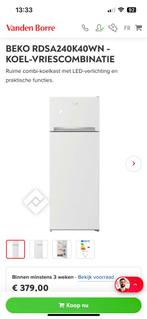 Beko RDSA240K40WN, Elektronische apparatuur, Koelkasten en IJskasten, Ophalen, Nieuw, Met aparte vriezer