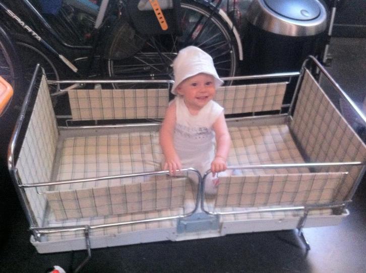 Vintage kinderreisbedje Youpla-do koffermodel, Kinderen en Baby's, Babywiegjes en Ledikanten, Gebruikt, Reisbedje, Ophalen