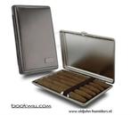 SK201 BOOKWILL  SIGARENKOKER -VAN NIKKEL - 6 X CORONA, Verzenden, Nieuw, Tabaksdoos of Verpakking