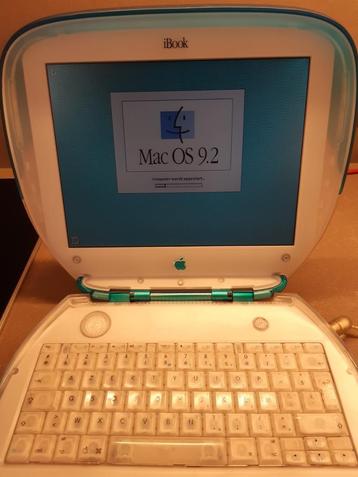 Apple iBook Clamshell Blueberry : vintage et en parfait état, Informatique & Logiciels, Enlèvement ou Envoi, Comme neuf, Autres modèles