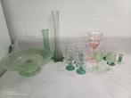 Vintage glaasjes , vaasjes , schaaltje, Verzamelen, Glas en Drinkglazen, Ophalen, Gebruikt