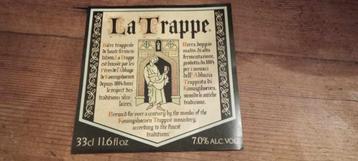 Brasserie  bière étiquette trappiste La Trappe, Envoi, Comme neuf, Autres types, La Trappe