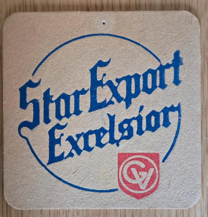 Star Export Excelsior sous-bock bierviltje bierdeckel, Collections, Marques de bière, Utilisé, Sous-bock, Envoi