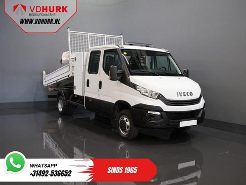 Iveco Daily 35C14D 2.3 140 pk Aut. ZF DC Dubbel Cabine 6 Per, Auto's, Bestelwagens en Lichte vracht, Bedrijf, ABS, Centrale vergrendeling