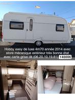 Hobby easy luxe caravan, Caravans en Kamperen, Luifel, Hobby, Tot en met 2, Omvormbare zithoek