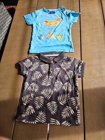 2 zomershirts maat 80 korte mouwen  beschikbaar voor biedingen