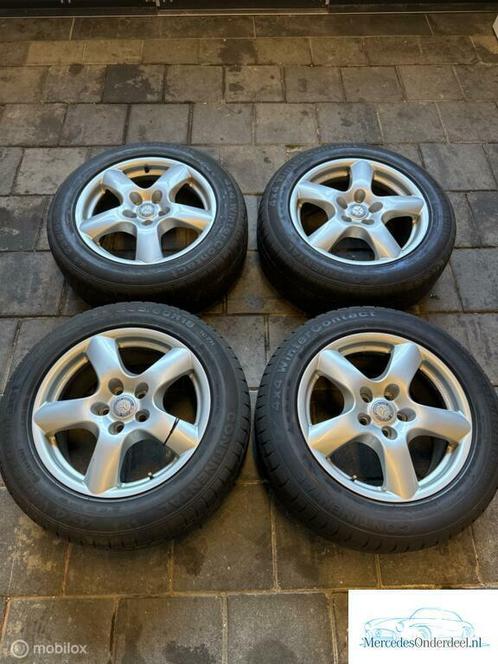 W164 Lm velg 18 inch Ronal met Winterbanden 235/60/18 Conti, Auto-onderdelen, Banden en Velgen, Band(en), Winterbanden, Gebruikt