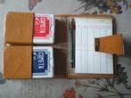 Vintage speelkaarten in lichtbruine etui cometa, Verzamelen, Ophalen of Verzenden, Zo goed als nieuw