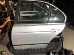 DEUR LINKS ACHTER BMW 5 SERIE E39 TITANSILVER, Auto-onderdelen, Ophalen of Verzenden, Gebruikt, BMW, Deur