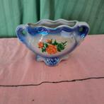 Vintage parelmoer kommetje beschilderd met bloemetje, Ophalen of Verzenden