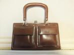 leren handtas, Handtassen en Accessoires, Tassen | Damestassen, Ophalen of Verzenden, Gebruikt, Bruin, Handtas