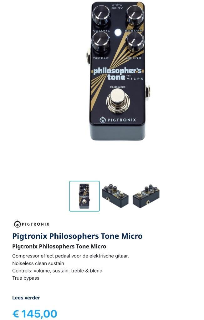 compressor pedaal, Musique & Instruments, Effets, Comme neuf, Compresseur, Enlèvement ou Envoi