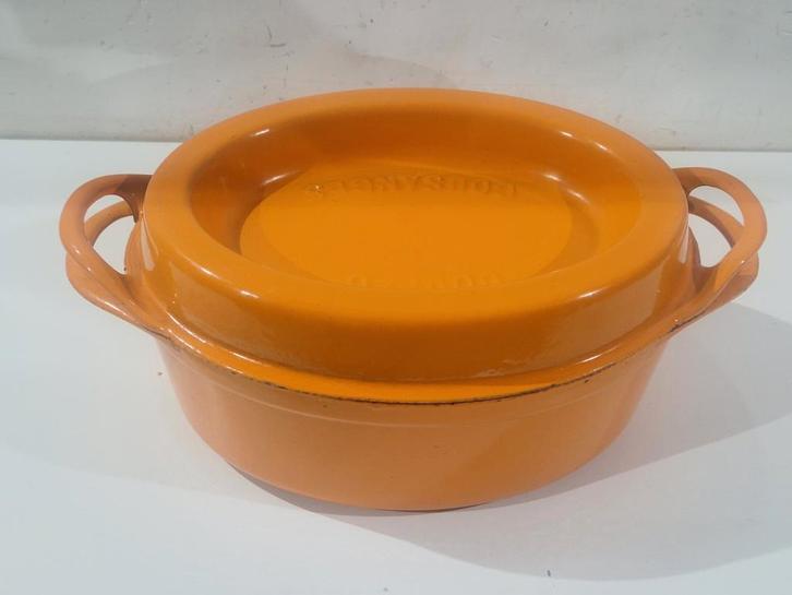 Cousances Doufeu , lengte 36 cm , vroegere Creuset, Huis en Inrichting, Keuken | Potten en Pannen, Zo goed als nieuw, Gietijzer