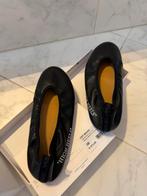 Zwarte ballerina’s off white maat 38, Verzenden, Zo goed als nieuw