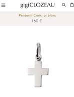 Pendentif Croix, or blanc Neuf ., Or, Blanc, Neuf, Croix ou Symbole