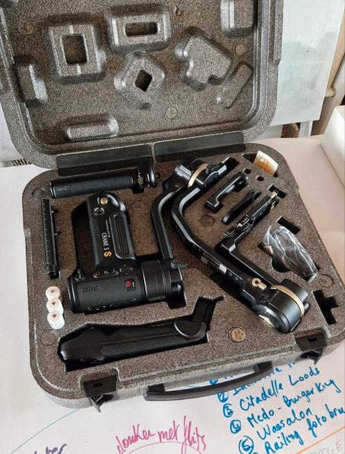 Gimbal Zhiyun crane 3s pro kit + Mastereye + hdmi zender, Audio, Tv en Foto, Fotografie | Statieven en Balhoofden, Gebruikt, Overige typen