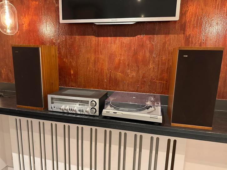 Stereoset jaren 70 compleet werkend, Audio, Tv en Foto, Stereoketens, Zo goed als nieuw, Tuner of Radio, Speakers, Overige merken