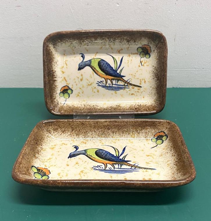 Boch Keramis 2 schoteltjes D1836 Art Deco, Antiek en Kunst, Antiek | Keramiek en Aardewerk, Ophalen of Verzenden