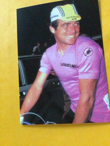 wielerkaart giro 1982 team renault  bernard hinault, Envoi, Comme neuf