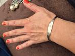 Verzilverde armbanden een met naam op(925) een met parels, Ophalen of Verzenden