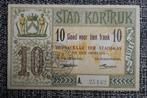 Bankbiljet 10 Frank België 1914 Stad Kortrijk, Postzegels en Munten, Ophalen of Verzenden, België, Setje